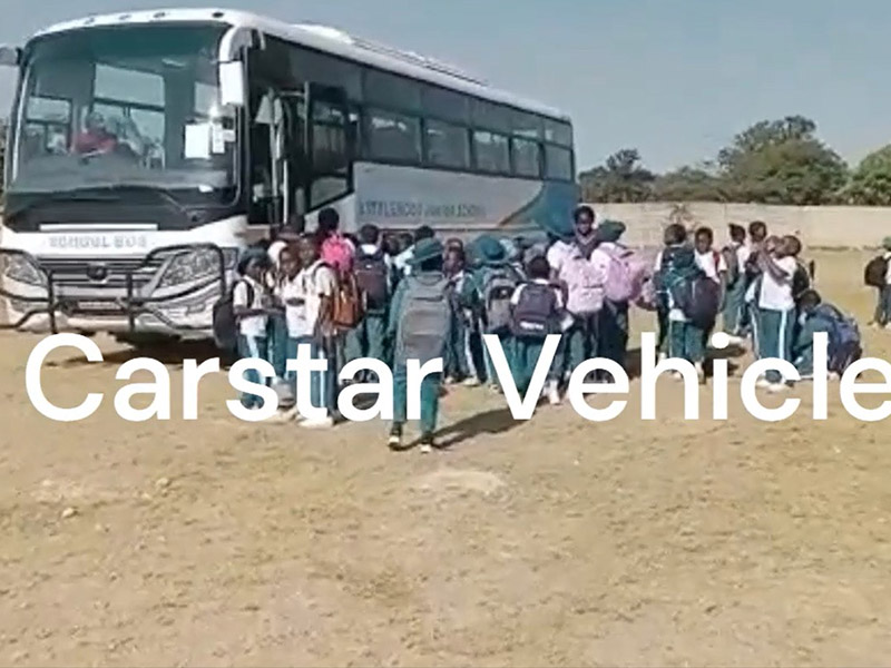 Our buses are used to take children to school in the Democratic Republic of Congo